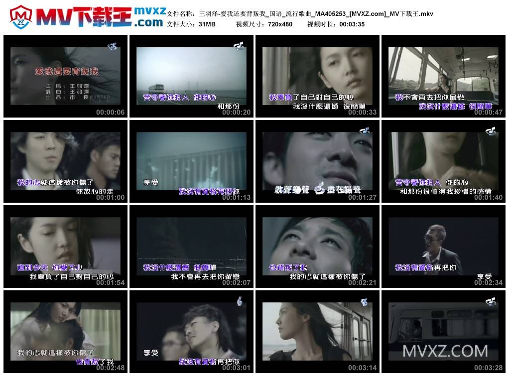 王羽泽-爱我还要背叛我_国语_流行歌曲_MA405253